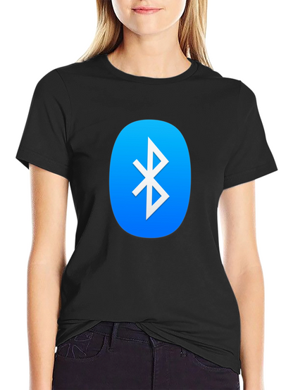 Camiseta Negra con Logo Bluetooth