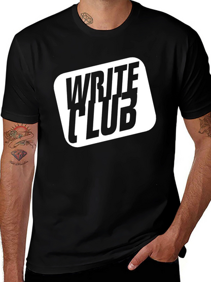 Camiseta Negra Write Club Hombre