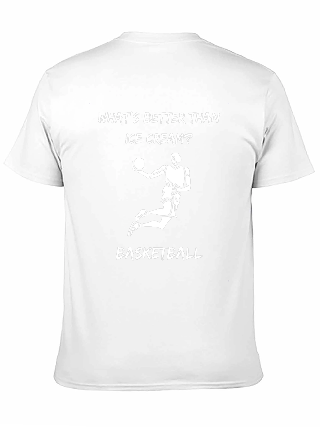 Camiseta Negra: Baloncesto vs Helado - ¿Qué Prefieres?
