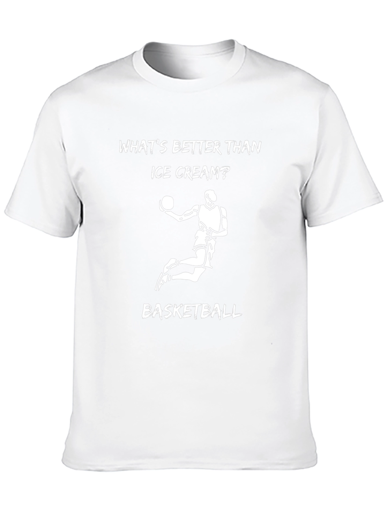 Camiseta Negra: Baloncesto vs Helado - ¿Qué Prefieres?