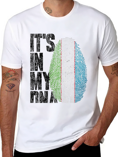 Camiseta Negra ADN Uzbekistán - Diseño Original