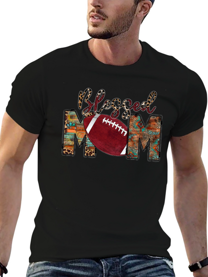 Camiseta Negra Blessed Mom Fútbol Americano