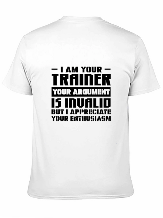 Camiseta Negra: Soy tu Entrenador Divertida y Original