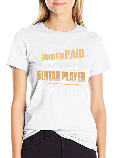 Camiseta Negra: Guitarrista Experimentado - ¡Invaluable!