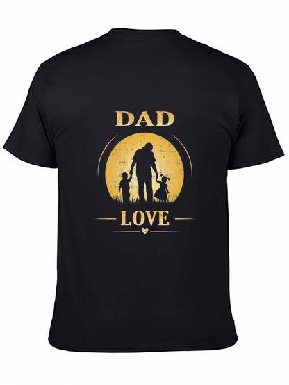 Camiseta Negra Dad Love para Hombre
