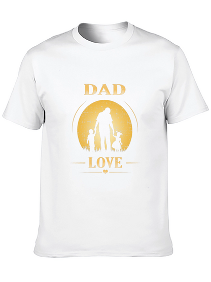 Camiseta Negra Dad Love para Hombre