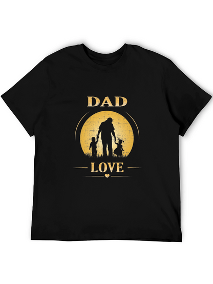 Camiseta Negra Dad Love para Hombre