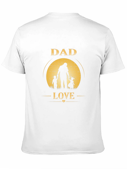 Camiseta Negra Dad Love para Hombre