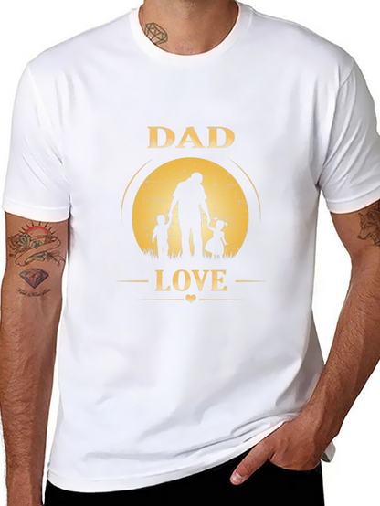 Camiseta Negra Dad Love para Hombre