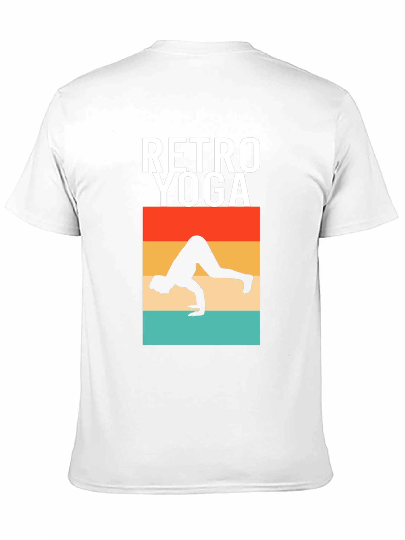 Camiseta Retro Yoga Hombre Algodón