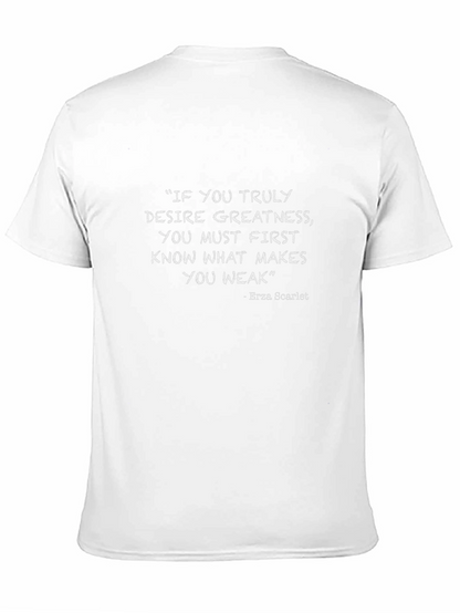 Camiseta Negra con Cita Inspiradora - Erza Scarlet