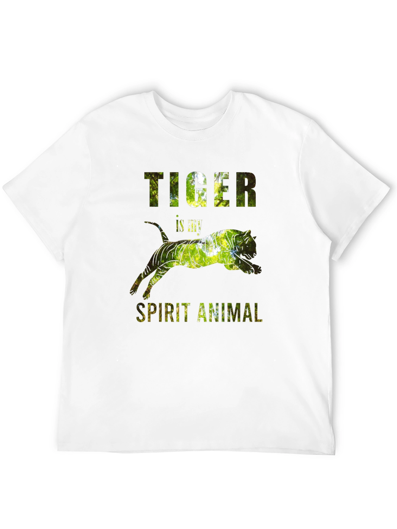 Camiseta Negra con Diseño de Tigre - Animal Espiritual