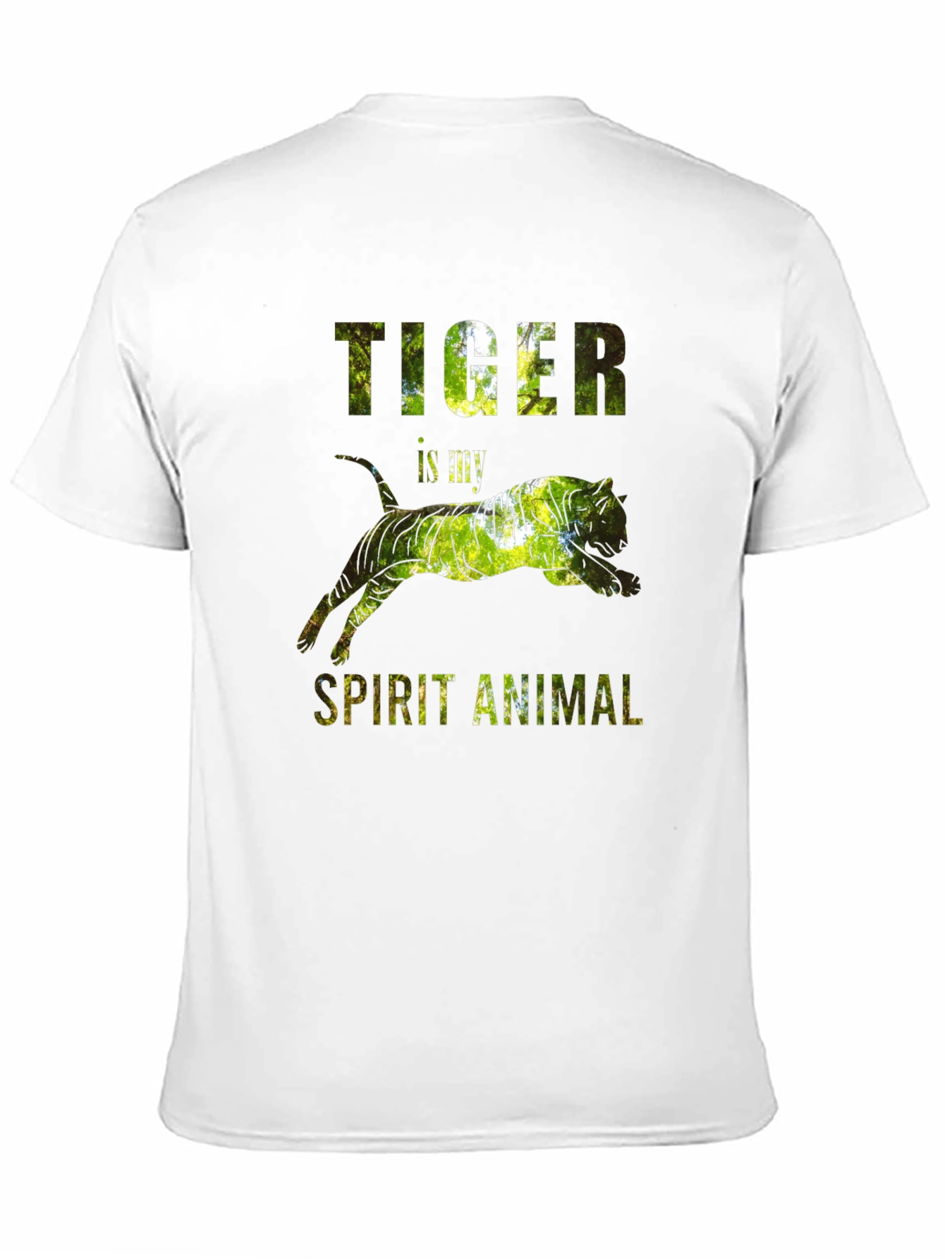 Camiseta Negra con Diseño de Tigre - Animal Espiritual