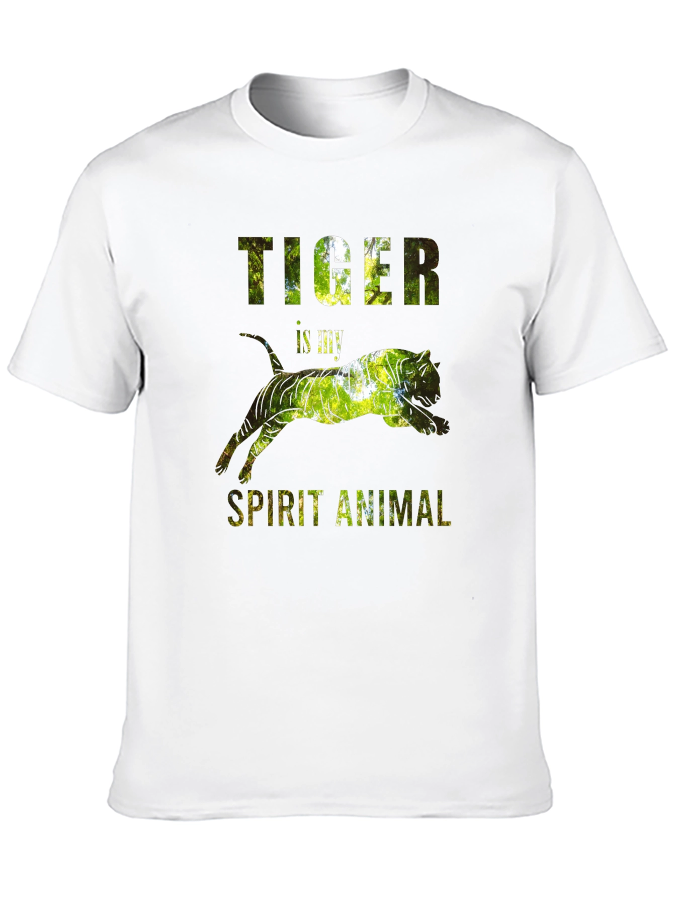 Camiseta Negra con Diseño de Tigre - Animal Espiritual