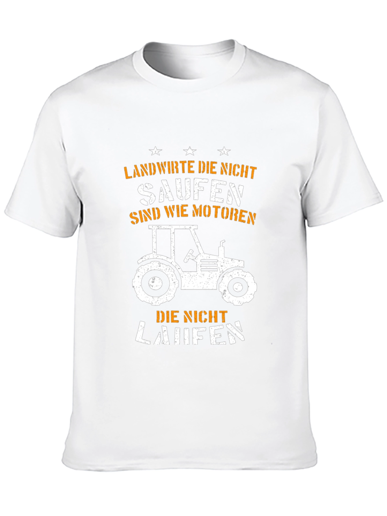 Camiseta Negra Granjero Tractor - Humor Alemán