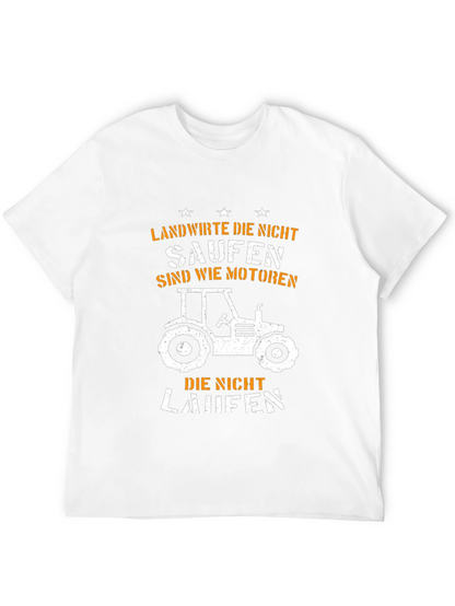 Camiseta Negra Granjero Tractor - Humor Alemán