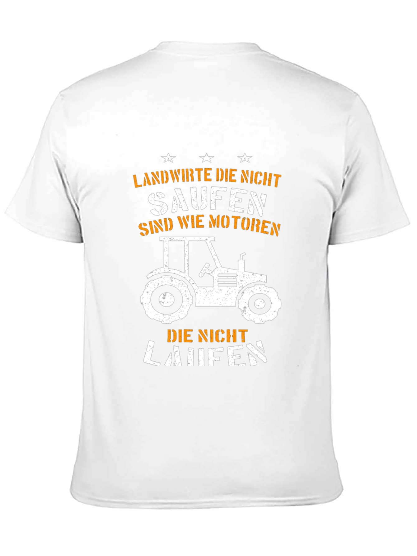 Camiseta Negra Granjero Tractor - Humor Alemán
