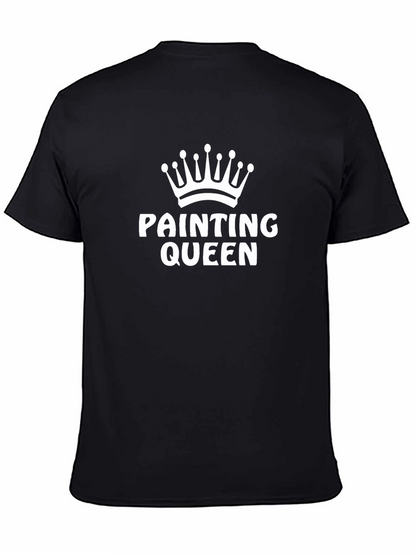 Camiseta Negra Painting Queen con Corona