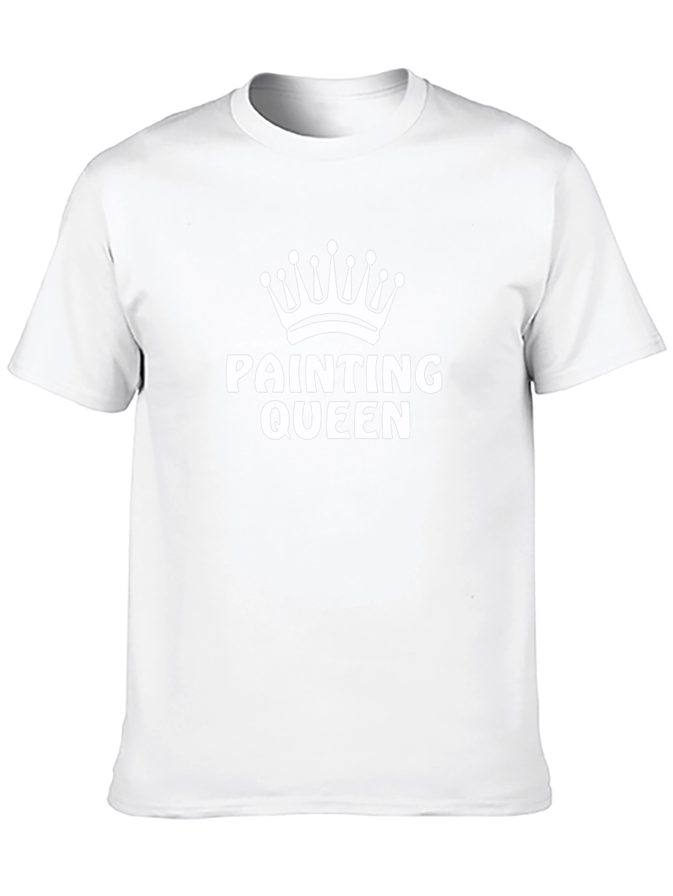 Camiseta Negra Painting Queen con Corona