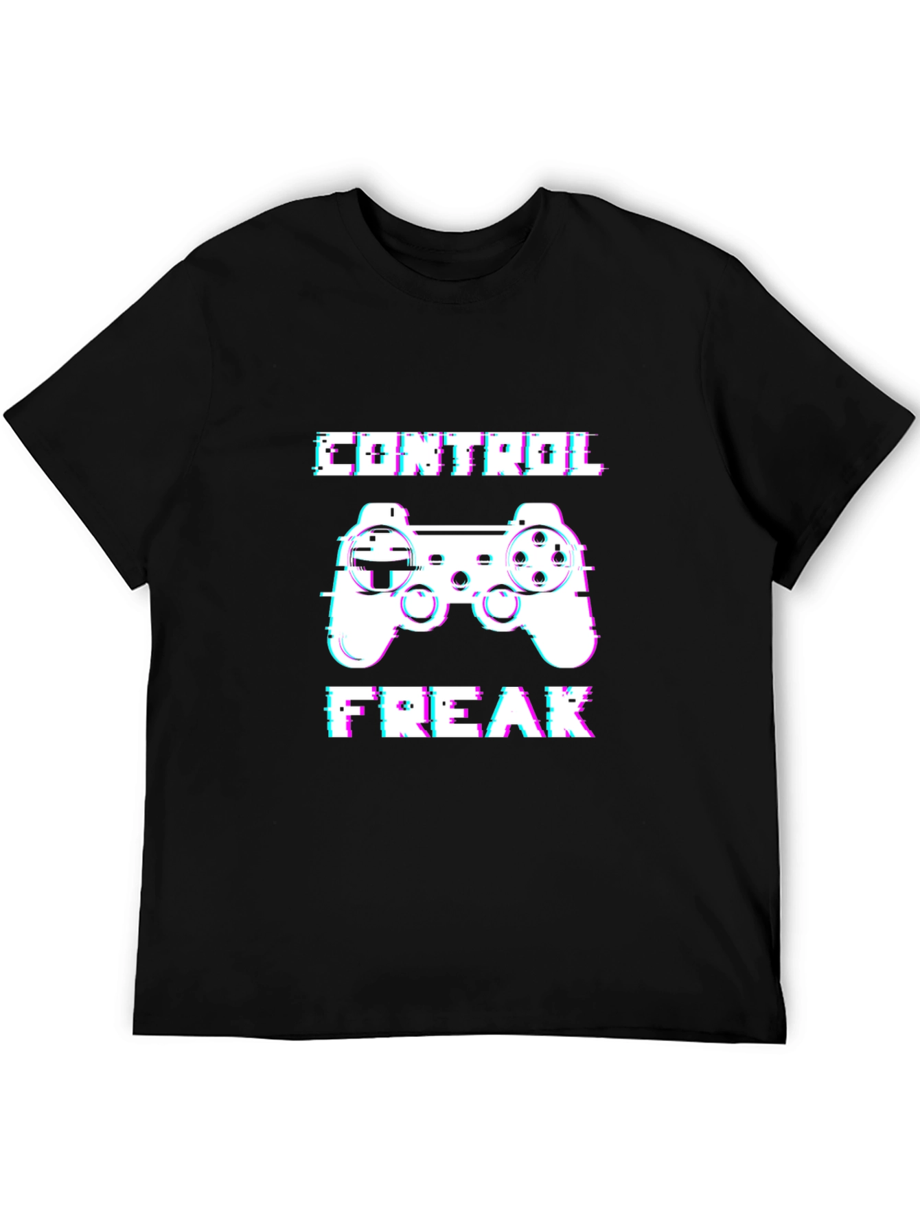 Camiseta Negra Control Freak Gamer