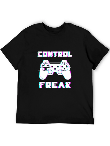 Camiseta Negra Control Freak Gamer