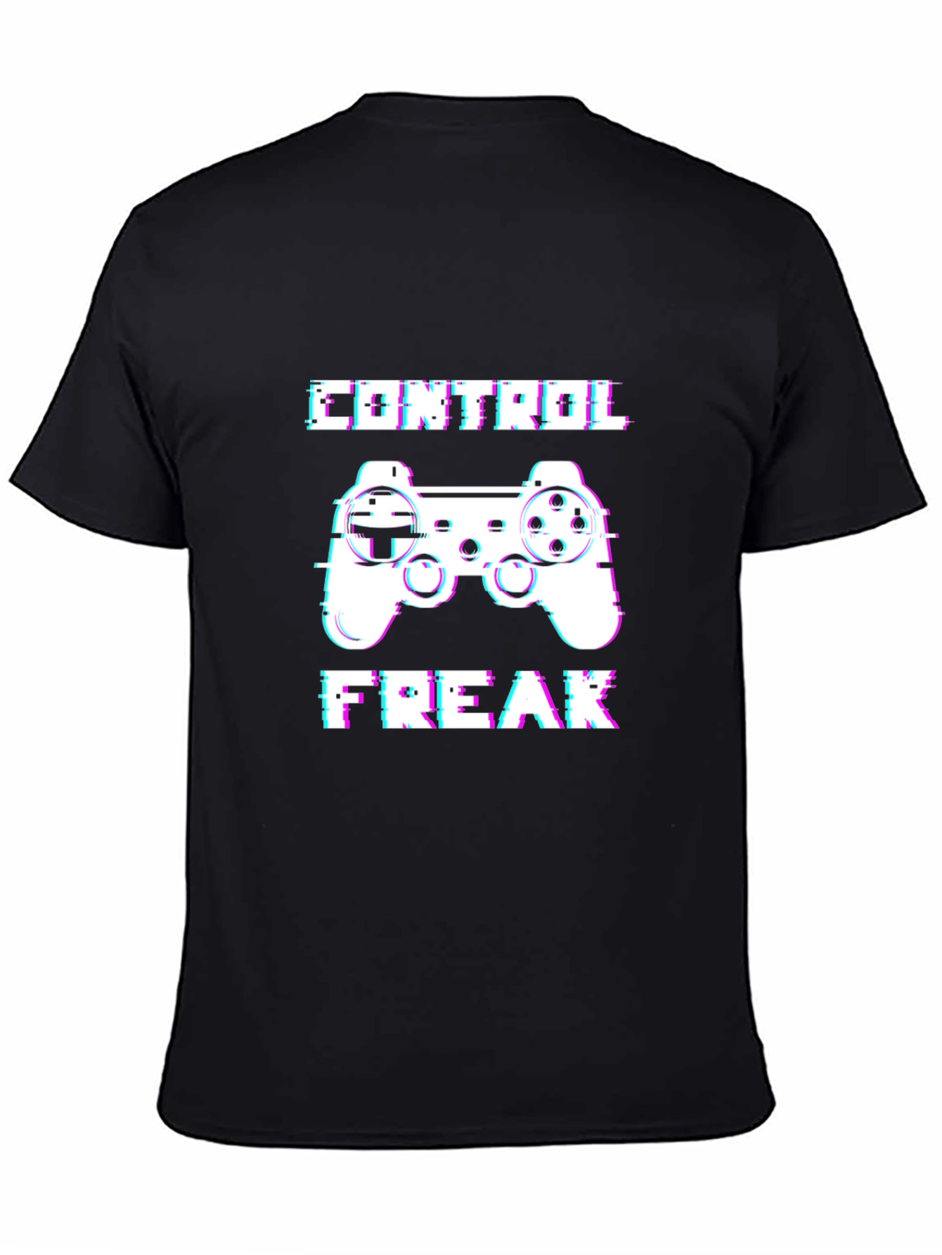 Camiseta Negra Control Freak Gamer