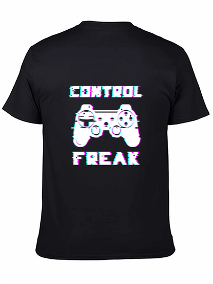 Camiseta Negra Control Freak Gamer
