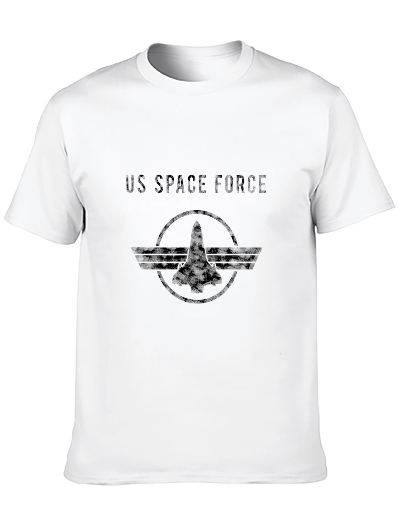 Camiseta Negra US Space Force Hombre