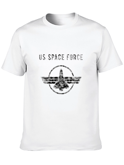 Camiseta Negra US Space Force Hombre