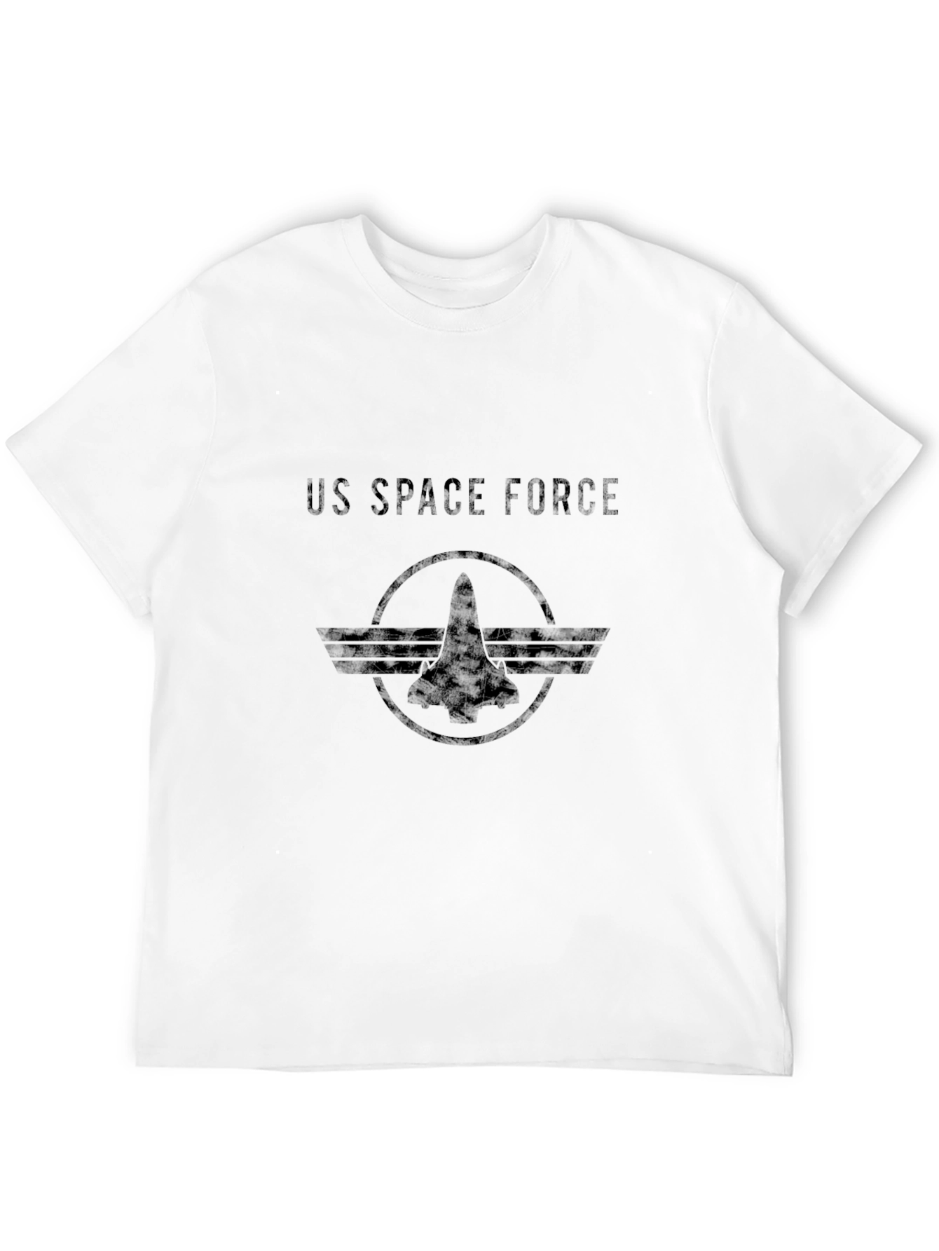 Camiseta Negra US Space Force Hombre