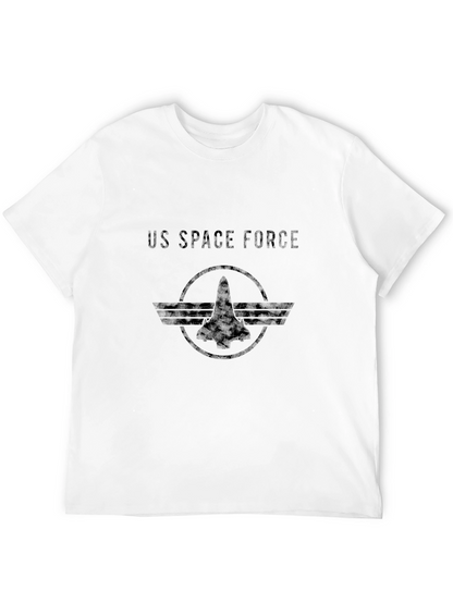 Camiseta Negra US Space Force Hombre