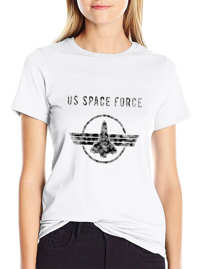 Camiseta Negra US Space Force Hombre