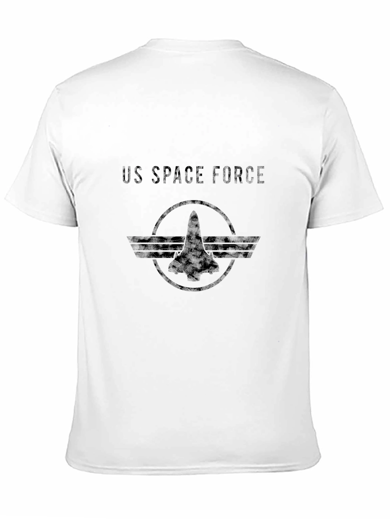 Camiseta Negra US Space Force Hombre