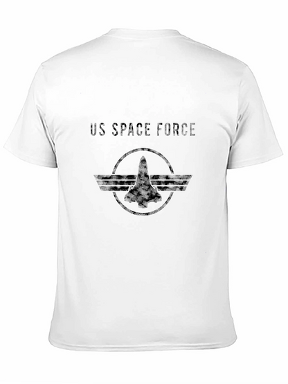 Camiseta Negra US Space Force Hombre