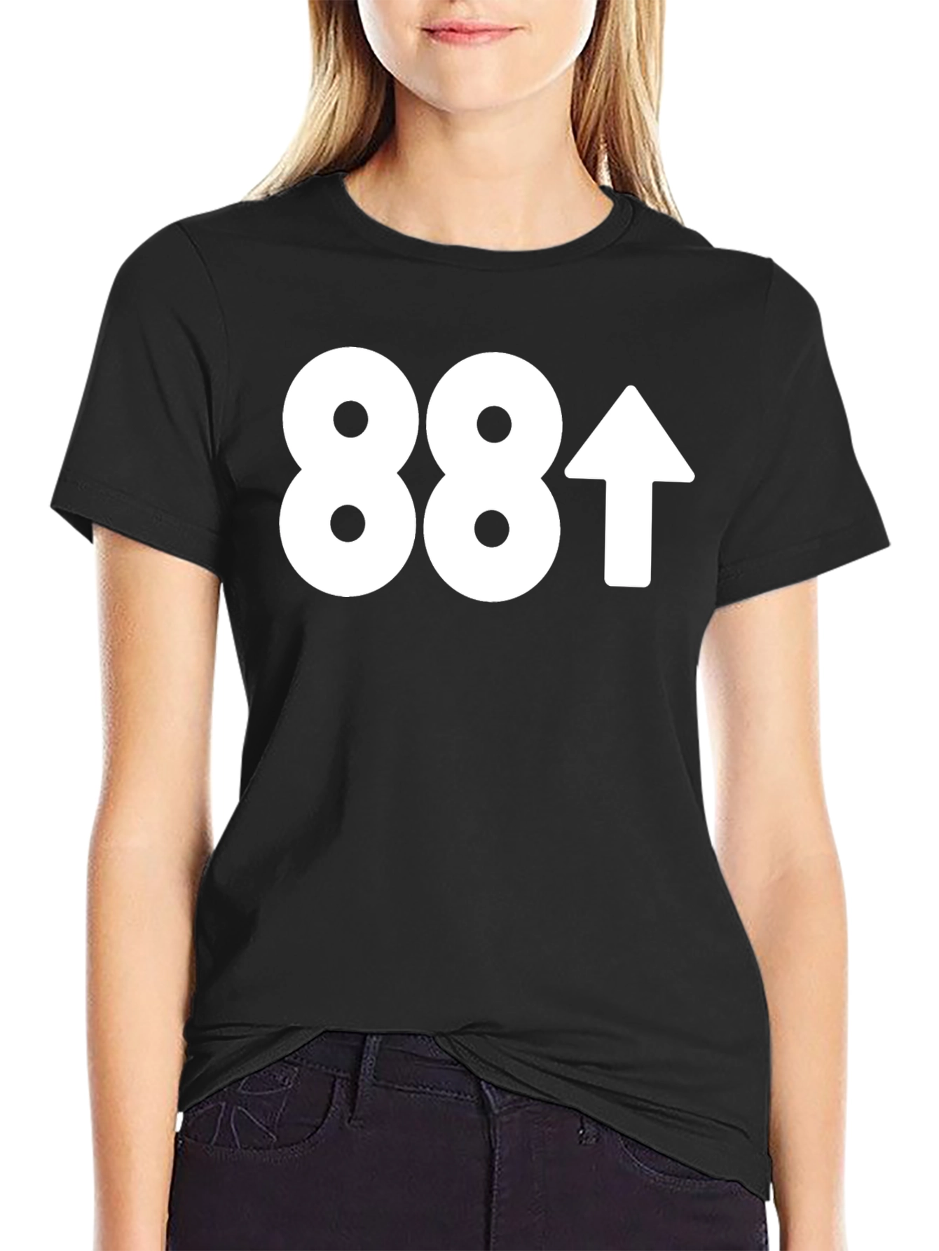Camiseta Negra 88 Arriba - Estilo Casual