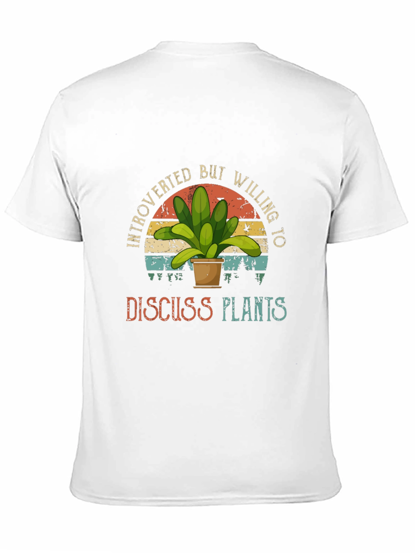 Camiseta Negra Introvertido Plantas