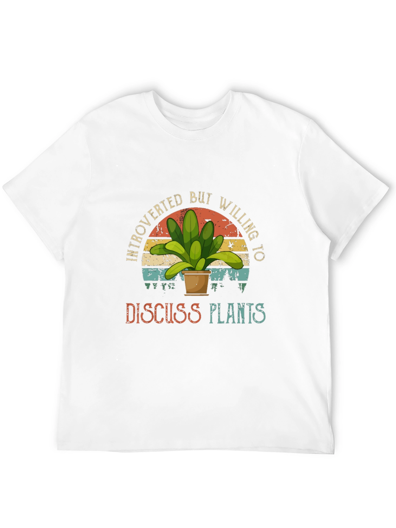 Camiseta Negra Introvertido Plantas
