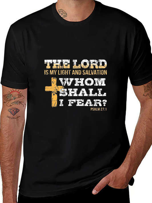 Camiseta Cristiana: El Señor Es Mi Luz y Salvación