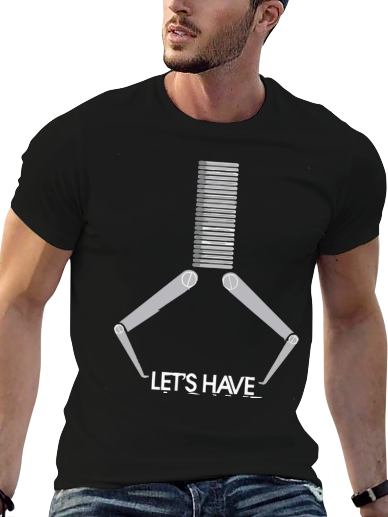 Camiseta Negra Lets Have a Claw