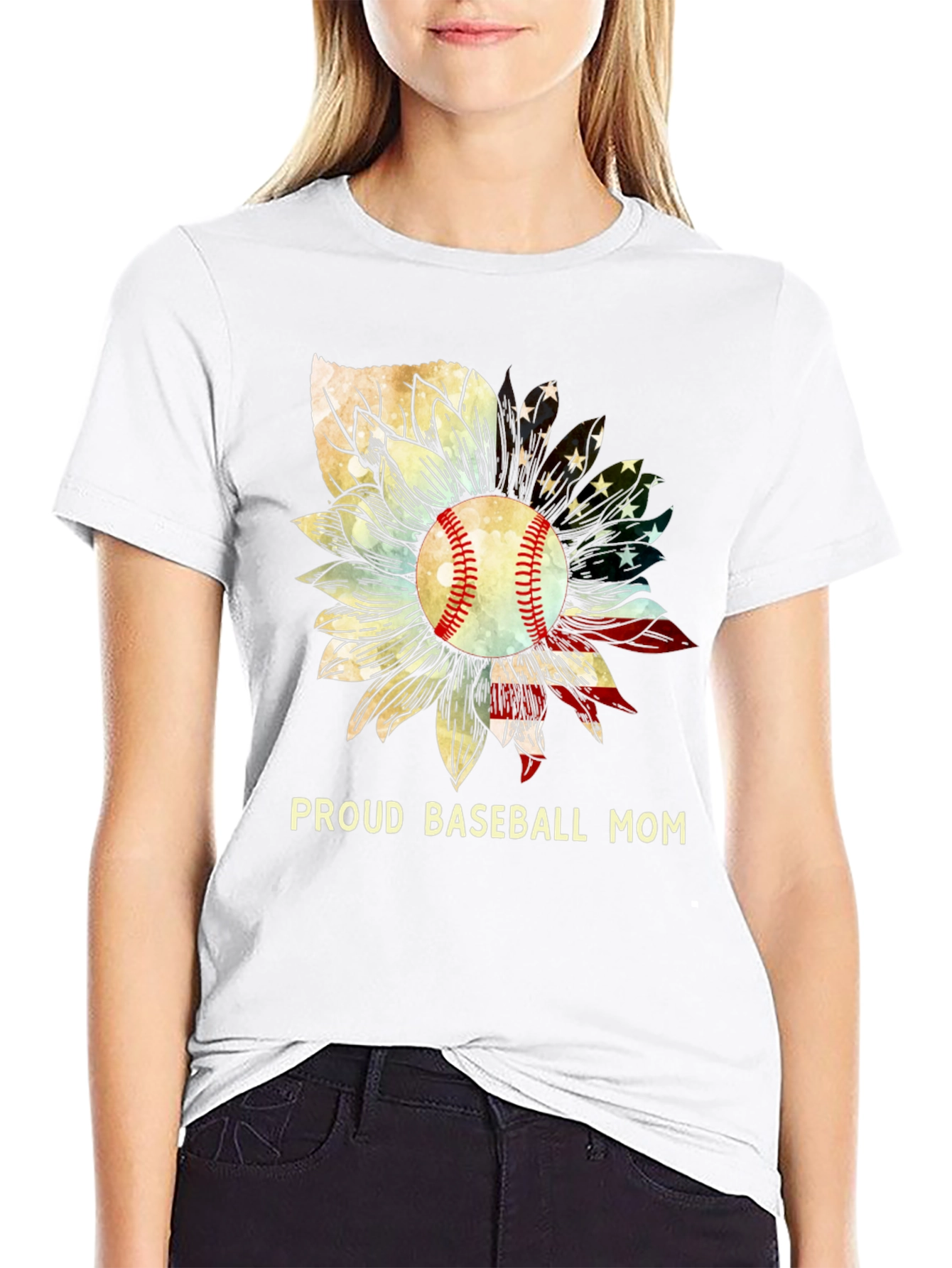 Camiseta de Béisbol para Mamá Orgullosa