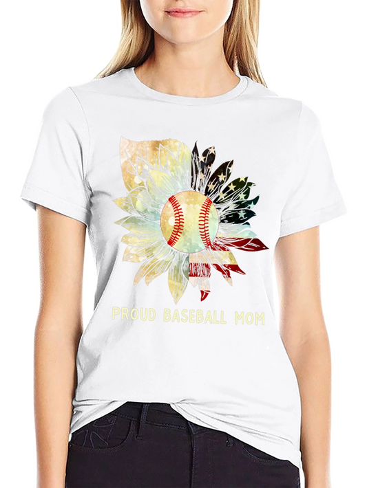 Camiseta de Béisbol para Mamá Orgullosa