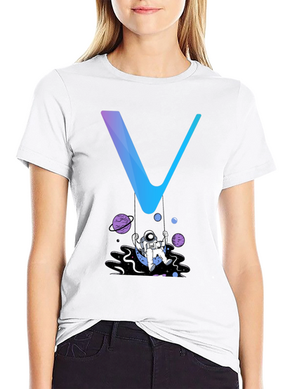 Camiseta Hombre Negra Diseño Astronauta Espacial