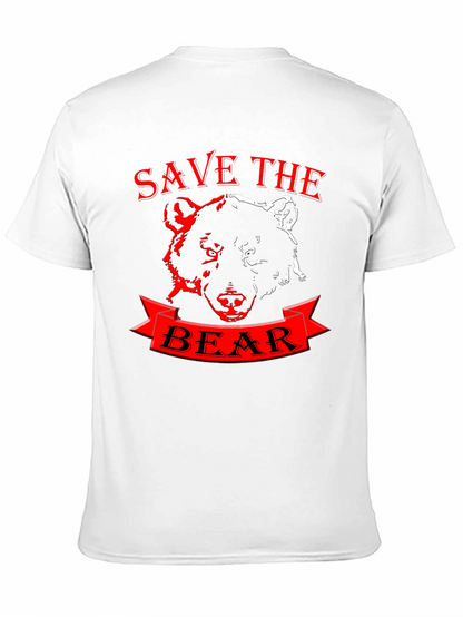Camiseta Negra Save the Bear - Diseño Único
