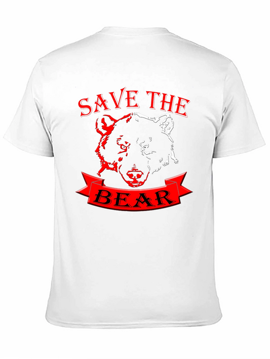 Camiseta Negra Save the Bear - Diseño Único