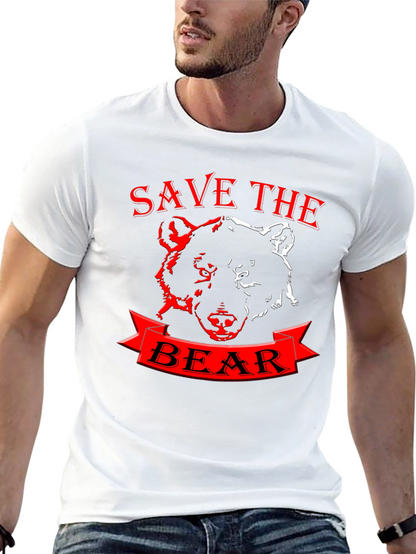 Camiseta Negra Save the Bear - Diseño Único