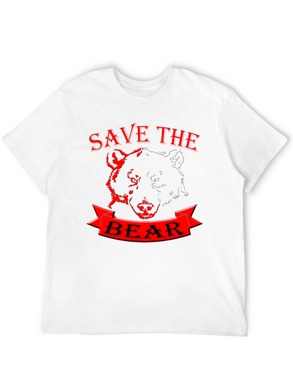 Camiseta Negra Save the Bear - Diseño Único