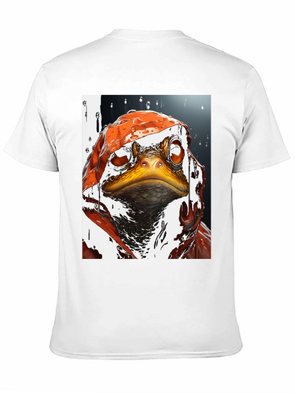 Camiseta Negra con Diseño de Rana Artística