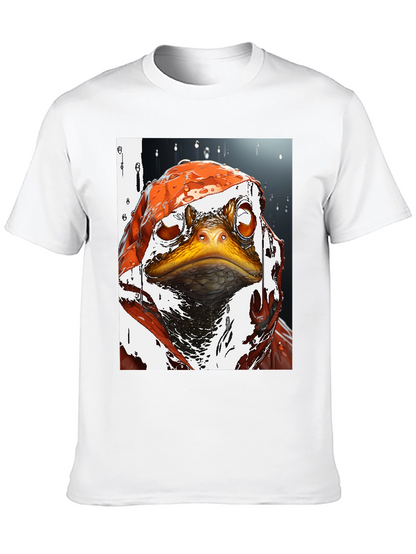 Camiseta Negra con Diseño de Rana Artística