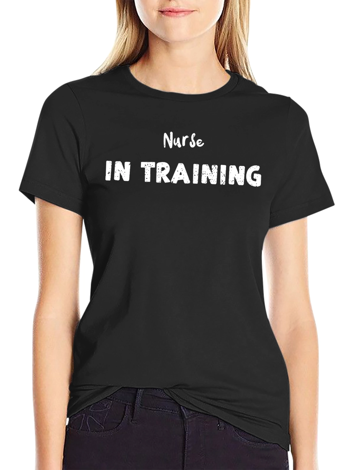 Camiseta Negra Nurse In Training