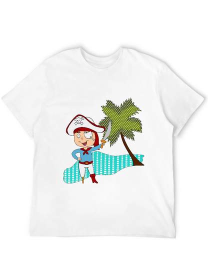 Camiseta Negra con Diseño Pirata Infantil